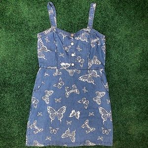 Overall butterfly dress new never worn